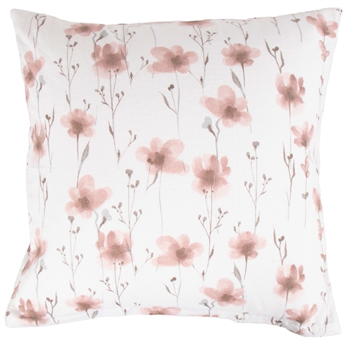 Kussensloop 60x63 cm - Flower Rose - 100% katoenflanel - By Night kussensloop