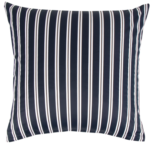 Kussensloop 60x63 cm - 100% zacht katoen satijn - Stripe blue - Van By Night