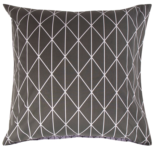 Kussensloop 60x63 cm - Harlequin grey - Kussensloop van 100% katoen