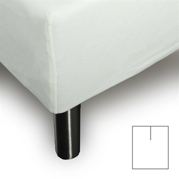 Splithoeslaken - U-split - 160x200 cm - Off White - 100% Katoenen jersey laken - Stretch hoeslaken voor verstelbaar bed