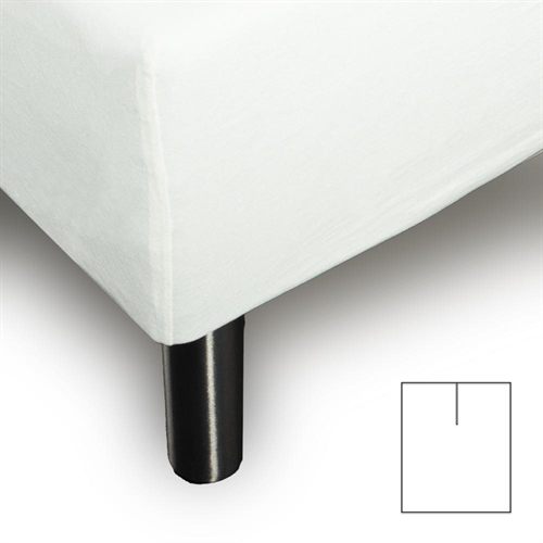 Splithoeslaken - U-split - 180x200 cm - Wit - 100% katoenen jersey laken - stretch hoeslaken voor verstelbaar bed