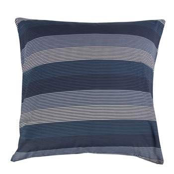 Kussensloop 60x63 cm - 100% Zachte katoen satijn - Big Stripes Blue - By Night