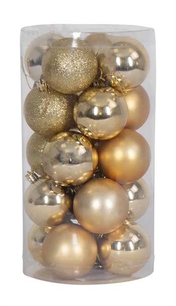 Kerstballen - 20 stuks Goud - 6 cm diameter - Mooie kerstboomversiering