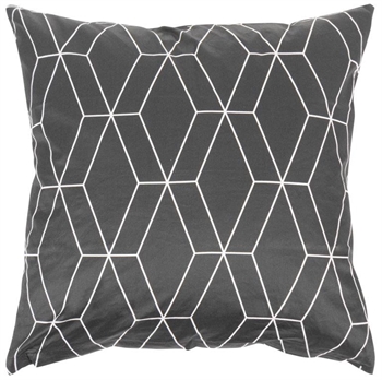 Kussensloop 60x63 cm - Chain black - Zwart - 100% katoen satijn