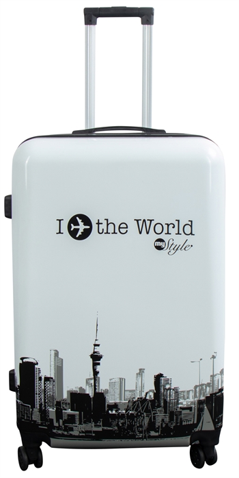 Grote koffer - I Love The World hardcase koffer - Exclusieve reiskoffer