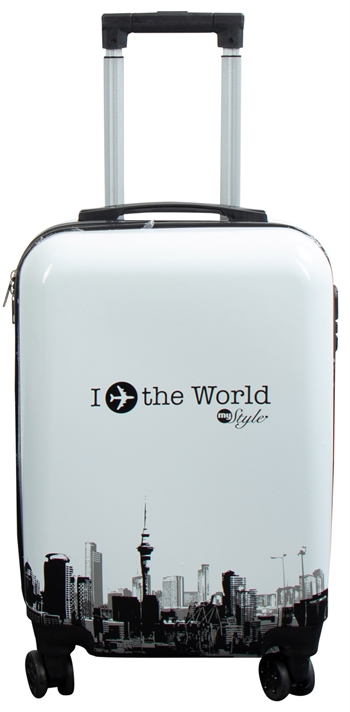 Handbagage koffer - I Love The World hardcase koffer - Exclusieve reiskoffer