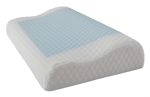 Memory foam kussen met verkoelende gel en ingebouwde boog - Zen Sleep Nekkussen