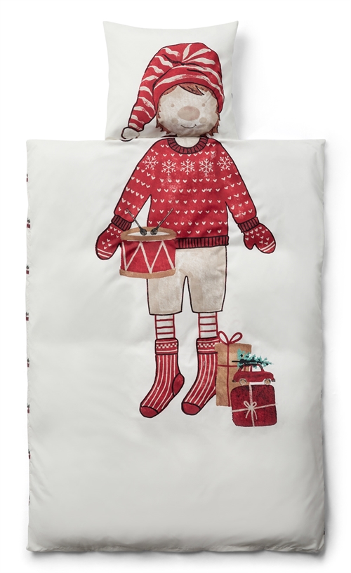 Junior beddengoed met kerstjongenmotief - 100x140 cm - Omkeerbaar ontwerp - IN Style beddenset