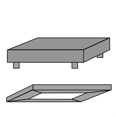 Kuvertlagen - Hvid - 90x200 cm - 100% Bomuldssatin