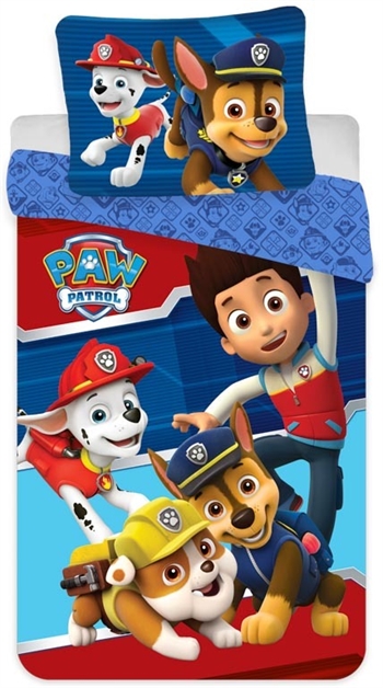 Beddengoed 150x210 cm - Paw Patrol - 2-in-1 ontwerp - 100% katoen