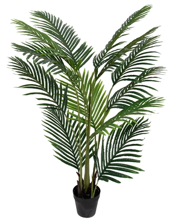 Kunst Areca plant - 135 cm hoog - Mooie en levensechte vloerplant