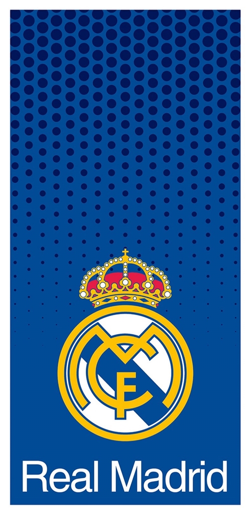 Blauwe Real Madrid handdoek - 100% zachte katoenen badhanddoek - 70x140 cm