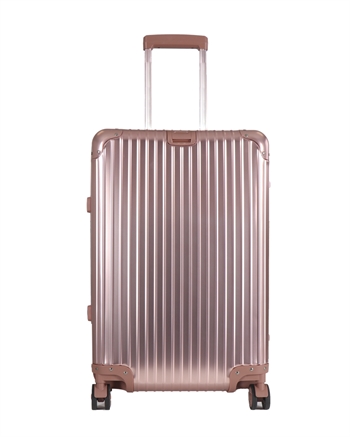 Aluminium koffer - Roségoud - 68 liter - Luxe reiskoffer met TSA slot