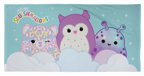 Handdoek met Squishmallows-motief - 70x140 cm - 100% Katoen