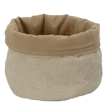 Broodzak - Ø20 cm - Beige/zandkleurig - Mooie en praktische broodzak van 100% katoen - Nordstrand Home