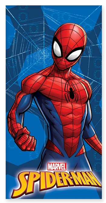 Badhanddoek - 70x140 cm - Spiderman klaar voor de strijd - 100% katoen