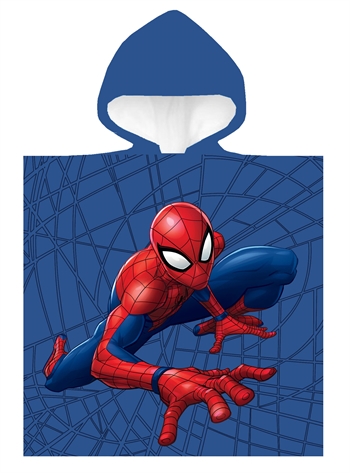 Badponcho - Spiderman - 100% katoenen handdoek voor kinderen - 50x100 cm.