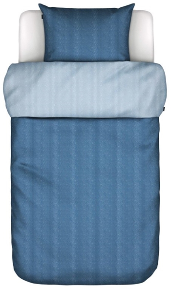 Gestreept beddengoed 140x200 cm - Toloma Blue - Beddengoedset met 2 in 1 ontwerp - 100% katoensatijnen beddengoed - Marc O\'Polo