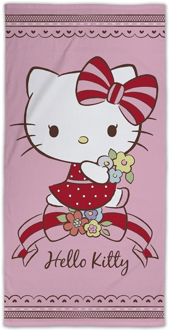 Hello Kitty badhanddoek - 70x140 cm - 100% katoen