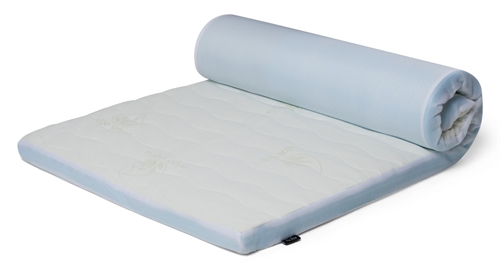 Topmatras 7 zones 90x200 cm - Hoogte van 7 cm - Antibacteriële hoes met aloë vera - Memory foam topmatras voor eenpersoonsbed  -  By Borg