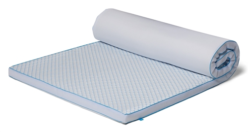 Verkoelende topmatras - 140x200 cm 5 cm hoog - 5 zones - Memory foam topmatras - SLEEP TECH by Borg